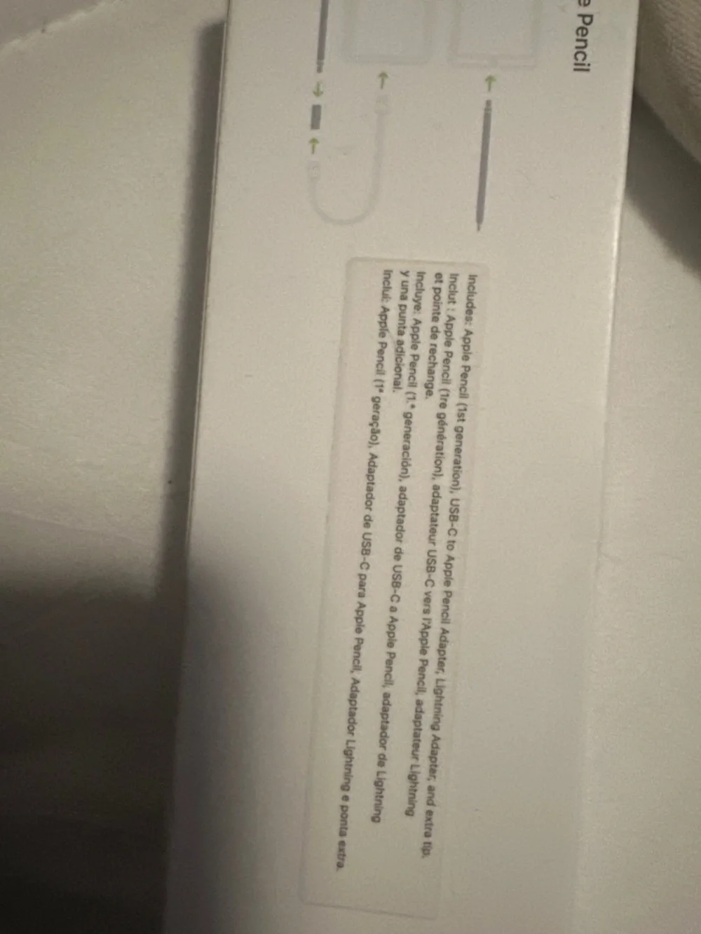 Apple White Magnetic Stylus for iPad - Pencil-style Adapter